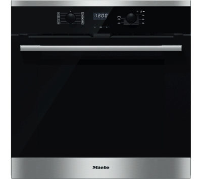 MIELE H2561BP Electric Single Oven - Black & Steel MIELE H2561BP Electric Single Oven - Black & Steel